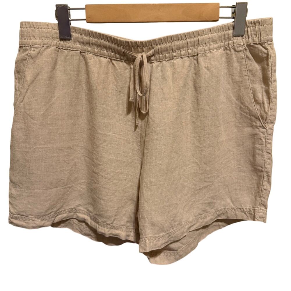 Tommy Bahama Women's 5 Inch Linen Khaki Shorts Size L